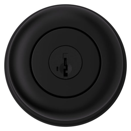 Kwikset 400CV 514 SMT 6AL RCS Entry Door Lock, Knob Handle, Matte Black, Zinc, KW1 Keyway, Re-Key Technology: Smartkey