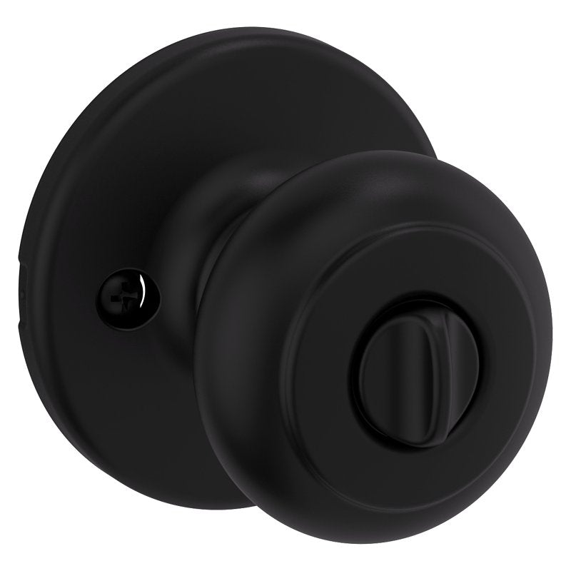 Kwikset 400CV 514 SMT 6AL RCS Entry Door Lock, Knob Handle, Matte Black, Zinc, KW1 Keyway, Re-Key Technology: Smartkey