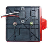 PM 844 Series V844L Tail Light, Combination, 5.38 in L, 4.61 in W, 4.61 in H, LED Lamp, Red, Red Housing