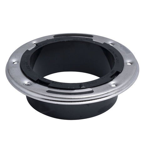 Oatey 43498 Closet Flange, 4 in Connection, ABS, Black, For: 3 in, 4 in Pipes