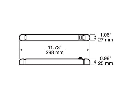 PM Great White V369S Rotating Interior Light with Switch, 12 V, 24-Lamp, LED Lamp, White Lamp