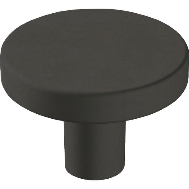 Amerock Versa Series BP36904-FB Cabinet Knob, 1 in Projection, Zinc, Flat Black