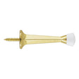 National Hardware V243 Series N830-536 Rigid Door Stop, 2-29/32 in Projection, Zinc, Brass