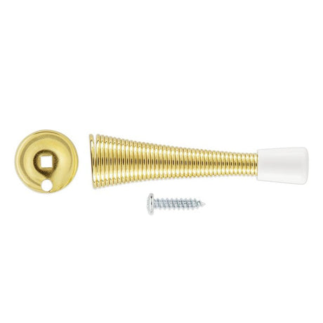 National Hardware V232 Series N830-554 Door Stop, Steel, Brass