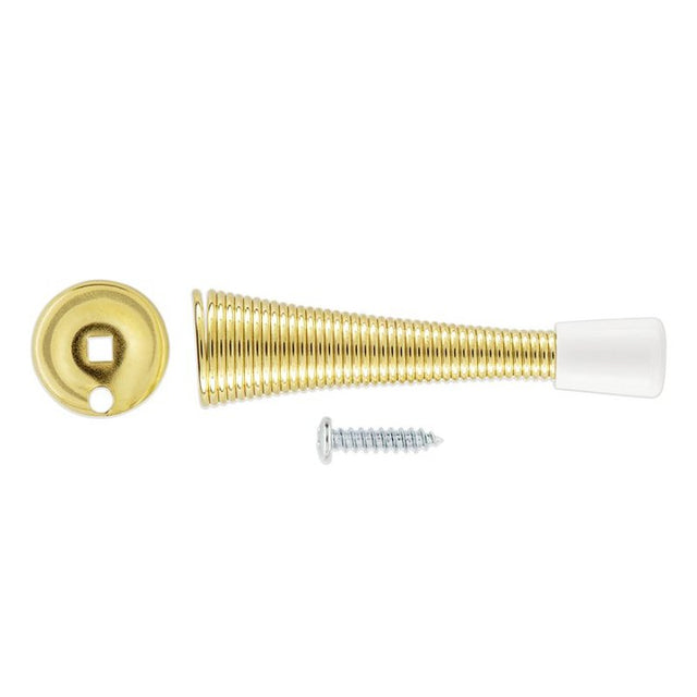 National Hardware V232 Series N830-554 Door Stop, Steel, Brass
