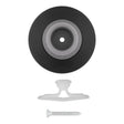National Hardware N830-584 Concave Door Stop, 4 in Dia Base, Matte