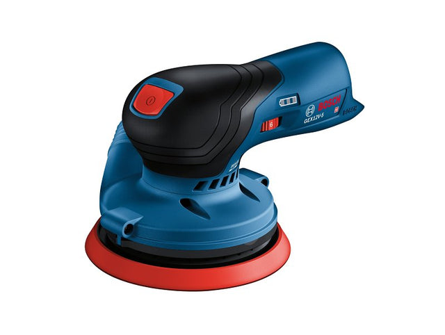 Bosch GEX12V-5N Cordless Orbit Sander, Tool Only, 12 V, 5 in Pad/Disc, Medium Backing Pad/Disc, 10,000 opm Load Speed