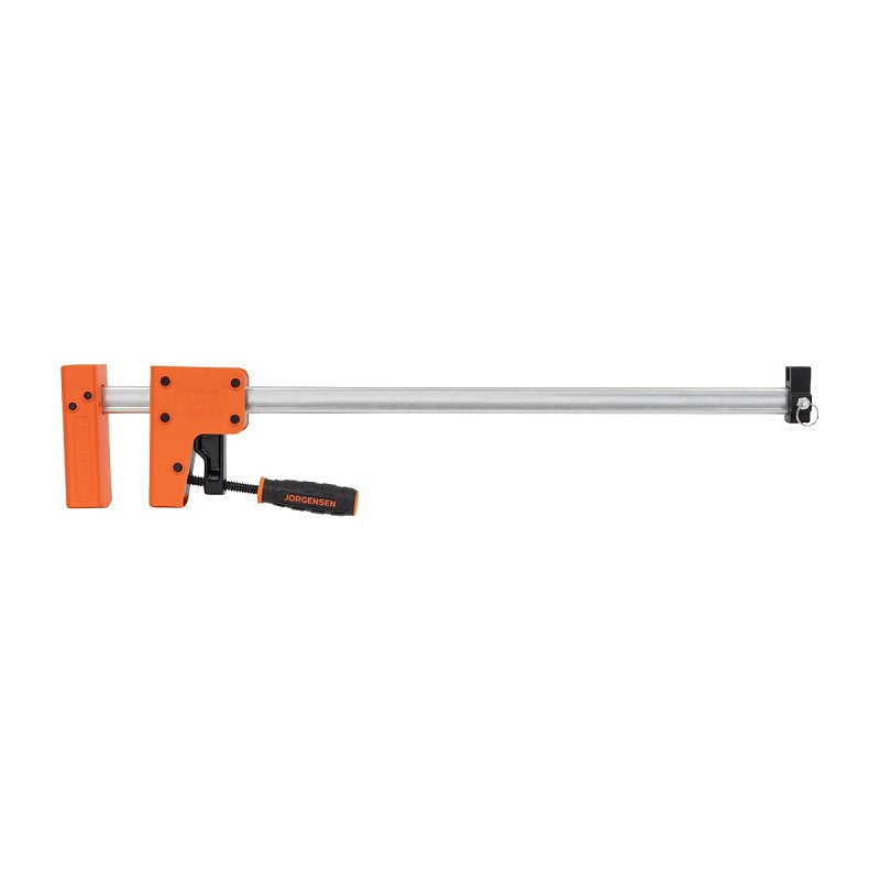 Jorgensen 8024 Jaw Bar Clamp, 1500 lb, 24 in Max Opening Size, 3-7/8 in D Throat, Plastic/Steel Body