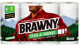 Brawny Tear-A-Square 44356 Paper Towel, 660 in L, 2-Ply, Pack of 6