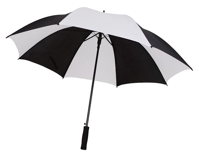 Diamondback UMB-10A Golf Umbrella, Round Canopy, Polyester Fabric, Black/White Fabric, 29 in OAH, Pack of 24