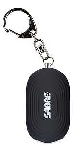 Sabre PA-LEDBK-02 Personal Alarm with LED Light and Snap Hook, 130 dB, 1200 ft Audible Range, Black