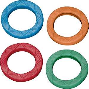 Hy-Ko KC129 Key Ring, 0.22 in L x 2-3/4 in W x 5-1/2 in H Dimensions, Pack of 5