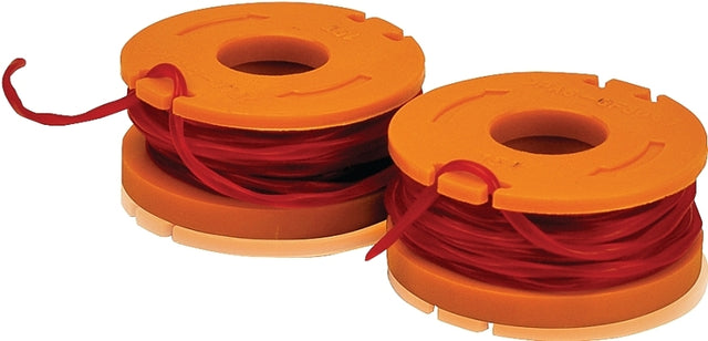 Worx WA0004.15/M1 Trimmer Line, 0.065 in Dia, 10 ft L, Synthetic Co-Polymer Nylon Resin, Orange