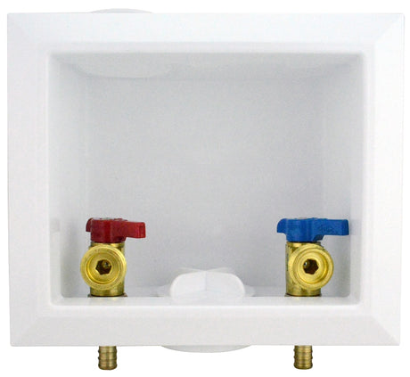 Apollo APXBOXWM Washing Machine Outlet Box, 1/2 x 3/4 in Connection, Polystyrene