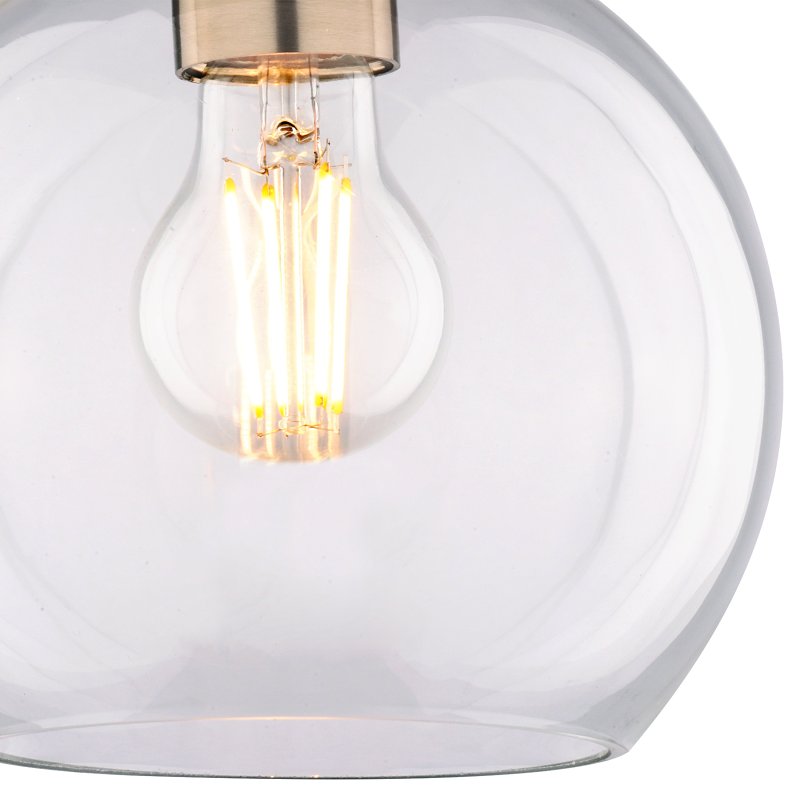 Boston Harbor OG24023 Ceiling Light, 1-Lamp, Metal Fixture, Satin Gold Fixture
