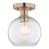 Boston Harbor OG24023 Ceiling Light, 1-Lamp, Metal Fixture, Satin Gold Fixture