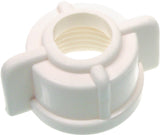 Danco 73114B Faucet Tailpiece Nut, Universal, Plastic, White, Pack of 5