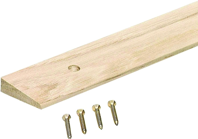 M-D 85530 Floor Edge Reducer, 36 in L, 1-3/4 in W, Hardwood, Unfinished