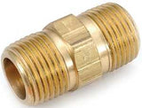 Anderson Metals 756122-06 Pipe Nipple, 3/8 in, MPT, Brass, 1.1 in L, Pack of 10