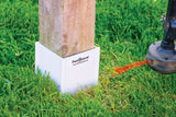 Post Shields Inc. 4 in. H X 4 in. W X 4 in. L Plastic Black Fence Post Protection, Pack of 10