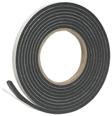 Frost King R338H Foam Tape, 3/8 in W, 10 ft L, 3/16 in Thick, Rubber, Black