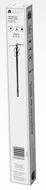 Gibraltar Mailboxes PBK00000 Mailbox Post, 10.7 in L, 6 in W, 52.1 in H, Steel, Galvanized