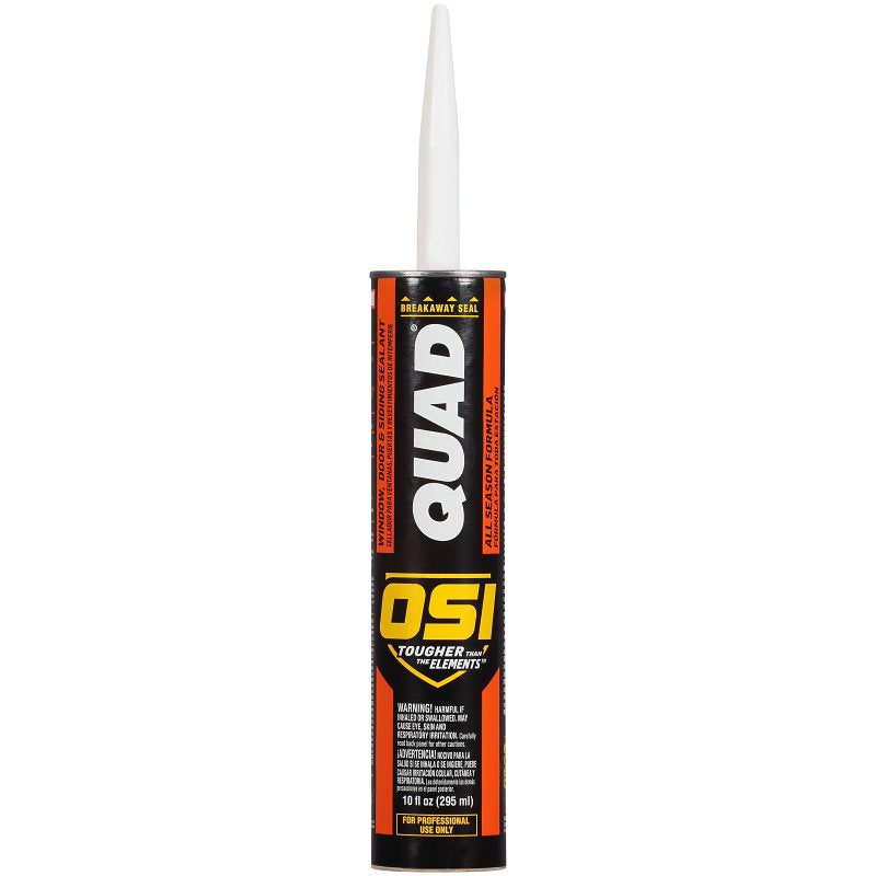 OSI QUAD 1637193 Sealant, Brown #203, 7 to 14 days Curing, 20 to 100 deg F, 10 oz Cartridge