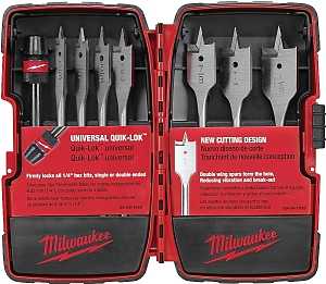 Milwaukee 49-22-0175 Boring Bit Set, Universal, 8-Piece, Steel