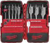 Milwaukee 49-22-0175 Boring Bit Set, Universal, 8-Piece, Steel