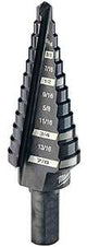 Milwaukee 48-89-9204 Step Drill Bit, 3/16 to 7/8 in Dia, 2-61/64 in OAL, 2-Flute, 3/8 in Dia Shank, Flat Shank