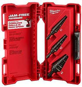 Milwaukee 48-89-9221 Step Drill Bit Set, Dual Flute, 3-Piece, HSS, Black Oxide