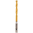 Milwaukee 48-89-4610 Impact Drill Bit, 13/64 in Dia, 3-1/2 in OAL, Twist Flute, 1/4 in Dia Shank, Hex Shank