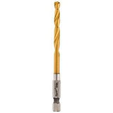 Milwaukee 48-89-4610 Impact Drill Bit, 13/64 in Dia, 3-1/2 in OAL, Twist Flute, 1/4 in Dia Shank, Hex Shank