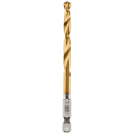 Milwaukee 48-89-4612 Impact Drill Bit, 15/64 in Dia, 4.13 in OAL, Twist Flute, 1/4 in Dia Shank, Hex Shank
