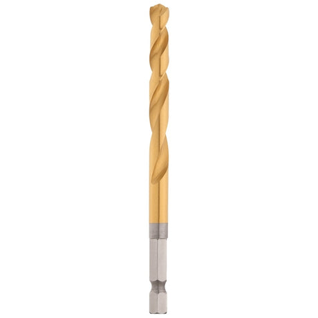 Milwaukee 48-89-4615 Impact Drill Bit, 9/32 in Dia, 4-1/4 in OAL, Twist Flute, 1/4 in Dia Shank, Hex Shank
