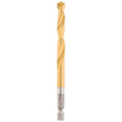 Milwaukee 48-89-4616 Impact Drill Bit, 19/64 in Dia, 4.37 in OAL, Twist Flute, 1/4 in Dia Shank, Hex Shank