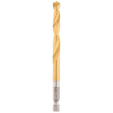 Milwaukee 48-89-4616 Impact Drill Bit, 19/64 in Dia, 4.37 in OAL, Twist Flute, 1/4 in Dia Shank, Hex Shank