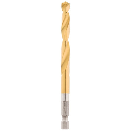 Milwaukee 48-89-4616 Impact Drill Bit, 19/64 in Dia, 4.37 in OAL, Twist Flute, 1/4 in Dia Shank, Hex Shank