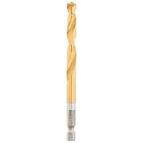 Milwaukee 48-89-4616 Impact Drill Bit, 19/64 in Dia, 4.37 in OAL, Twist Flute, 1/4 in Dia Shank, Hex Shank
