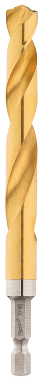 Milwaukee SHOCKWAVE Impact Duty 48-89-4625 Impact-Duty Drill Bit, 7/16 in Dia, 4.92 in OAL, 1/4 in Dia Shank