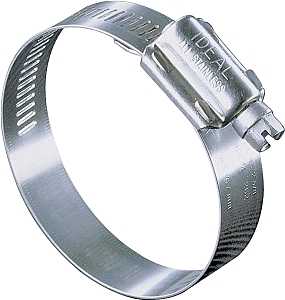 Ideal-Tridon Hy-Gear 68-0 Series 6808053 Interlocked Worm Gear Hose Clamp, Stainless Steel, Pack of 10