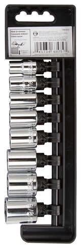 Vulcan MT6579338-P Socket Set, Chrome Vanadium Steel, Chrome