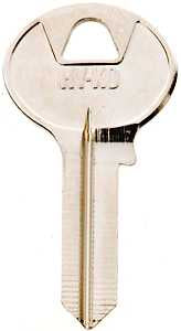 Hy-Ko 11010CO106 Key Blank, Brass, Nickel, For: Corbin Russwin Cabinet, House Locks and Padlocks, CO106 Key Number, Pack of 10