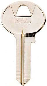 Hy-Ko 11010CO106 Key Blank, Brass, Nickel, For: Corbin Russwin Cabinet, House Locks and Padlocks, CO106 Key Number, Pack of 10