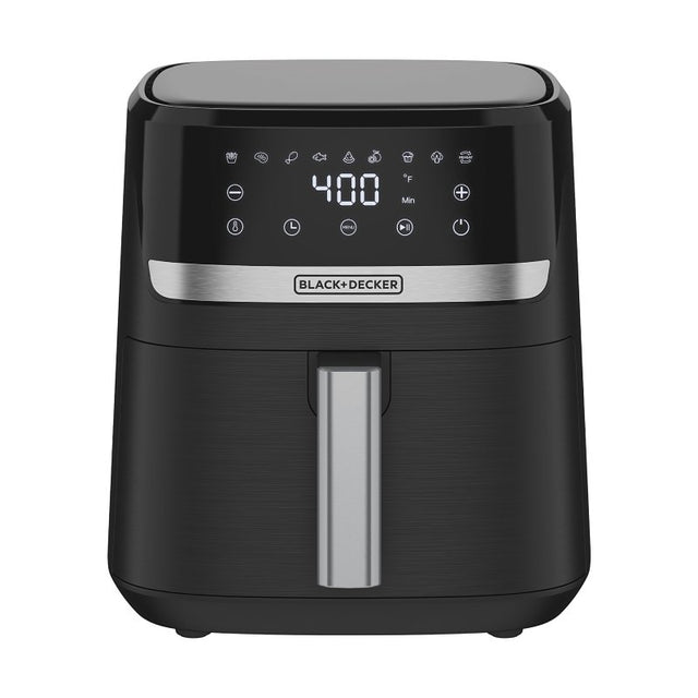 Black+Decker Purifry AFBD Series AFBD42-0BD Air Fryer, 4 qt, 1300 W, 1-Basket, Timer, Touch Control, Black