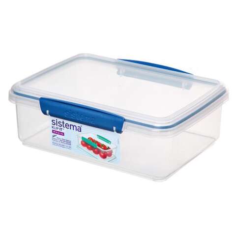 Sistema Klip It 2 L Clear Food Storage Container 1 pk, Pack of 6