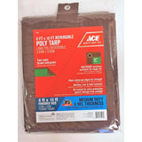 Ace 8 ft. W X 10 ft. L Medium Duty Polyethylene Tarp Brown/Green