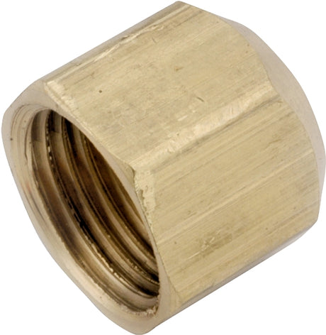 Anderson Metals 754040-08 Tube Cap, 1/2 in, Flare, Brass, Pack of 5