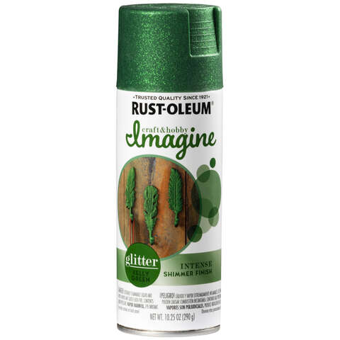 Rust-Oleum Imagine Glitter Kelly Green Spray Paint 10.25 oz, Pack of 4