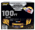 PowerZone ORP511935 Contractor Cord, 10 AWG Cable, 100 ft L, 15 A, 125 V, Yellow